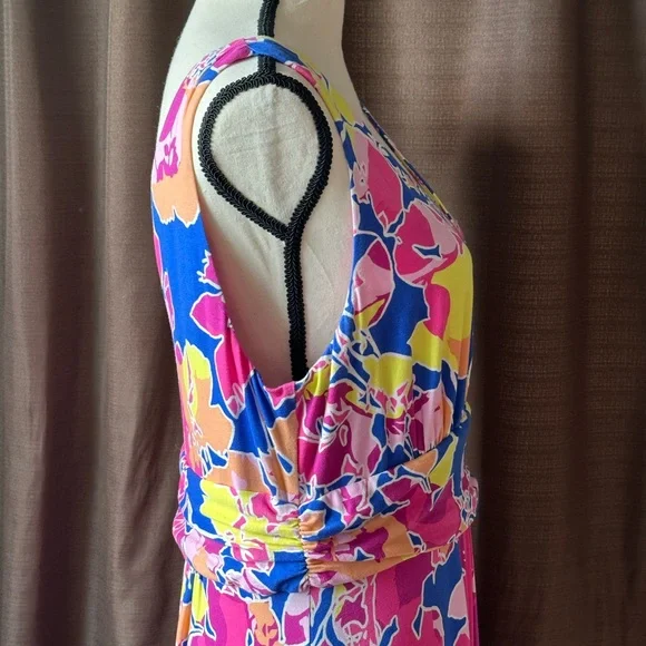 Pappagallo Multi-Colored Maxi Dress Size XL - Picture 4 of 6